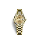 Rolex Lady-Datejust 28, 18k Yellow Gold, Ref# 279178-0017
