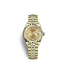 Rolex Lady-Datejust 28, 18k Yellow Gold, Ref# 279178-0014