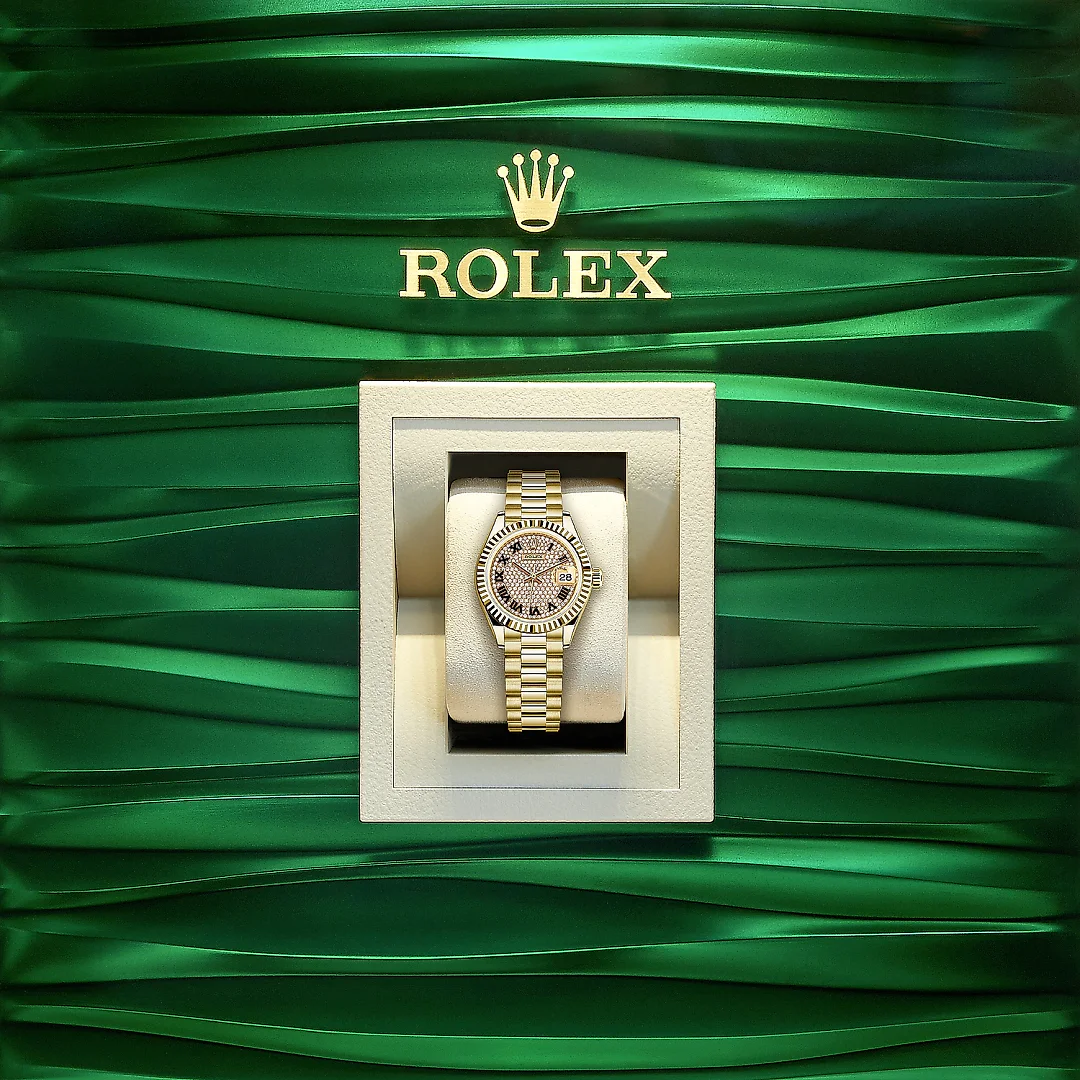 Rolex Lady-Datejust 28, 18k Yellow Gold, Ref# 279178-0031
