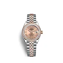 Rolex Lady-Datejust 28, Oystersteel and 18k Everose Gold, Ref# 279381RBR-0025