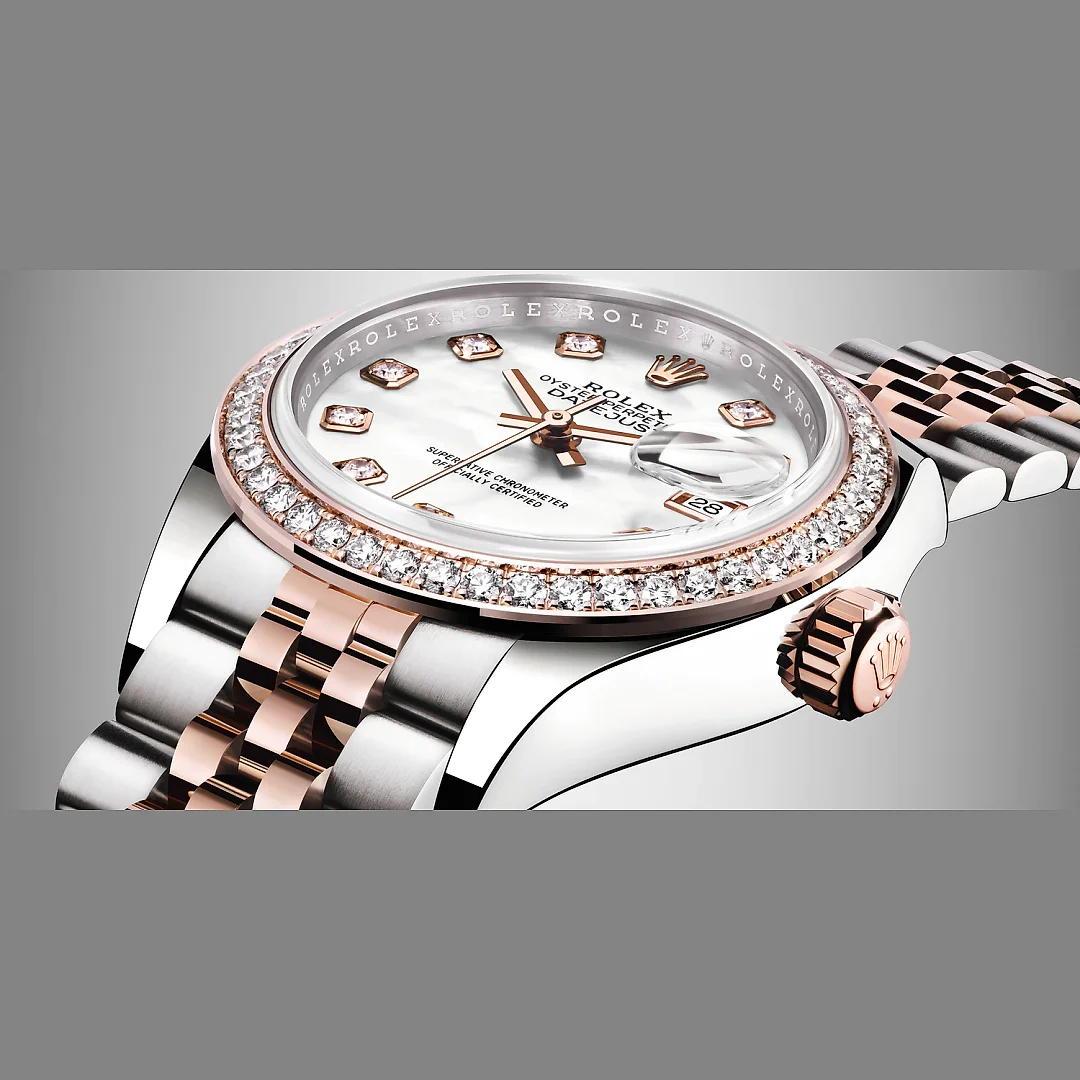Rolex Lady-Datejust 28, Oystersteel and 18k Everose Gold, Ref# 279381RBR-0013