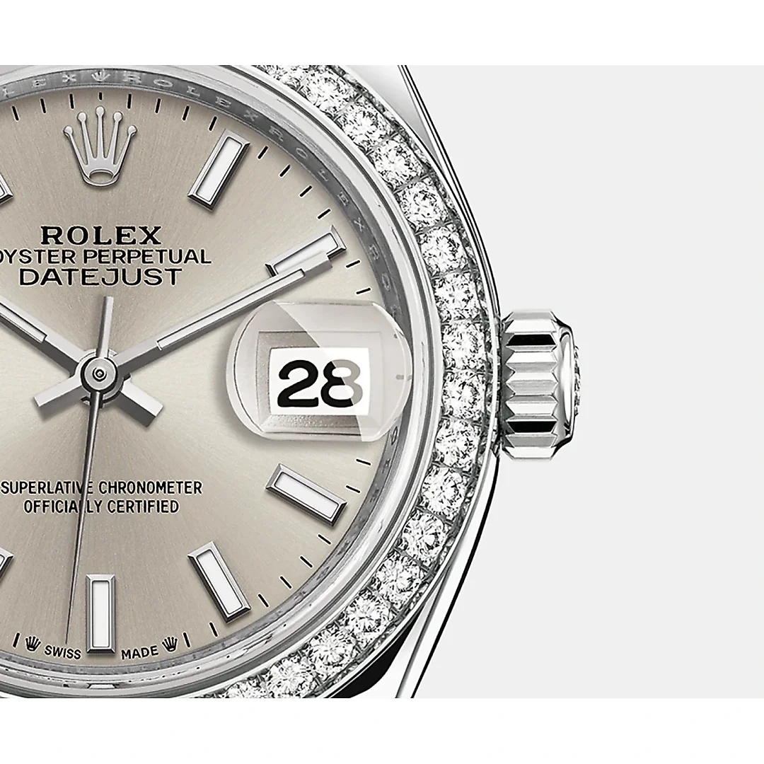 Rolex Lady-Datejust 28, Oystersteel and 18k White Gold, Ref# 279384RBR-0008