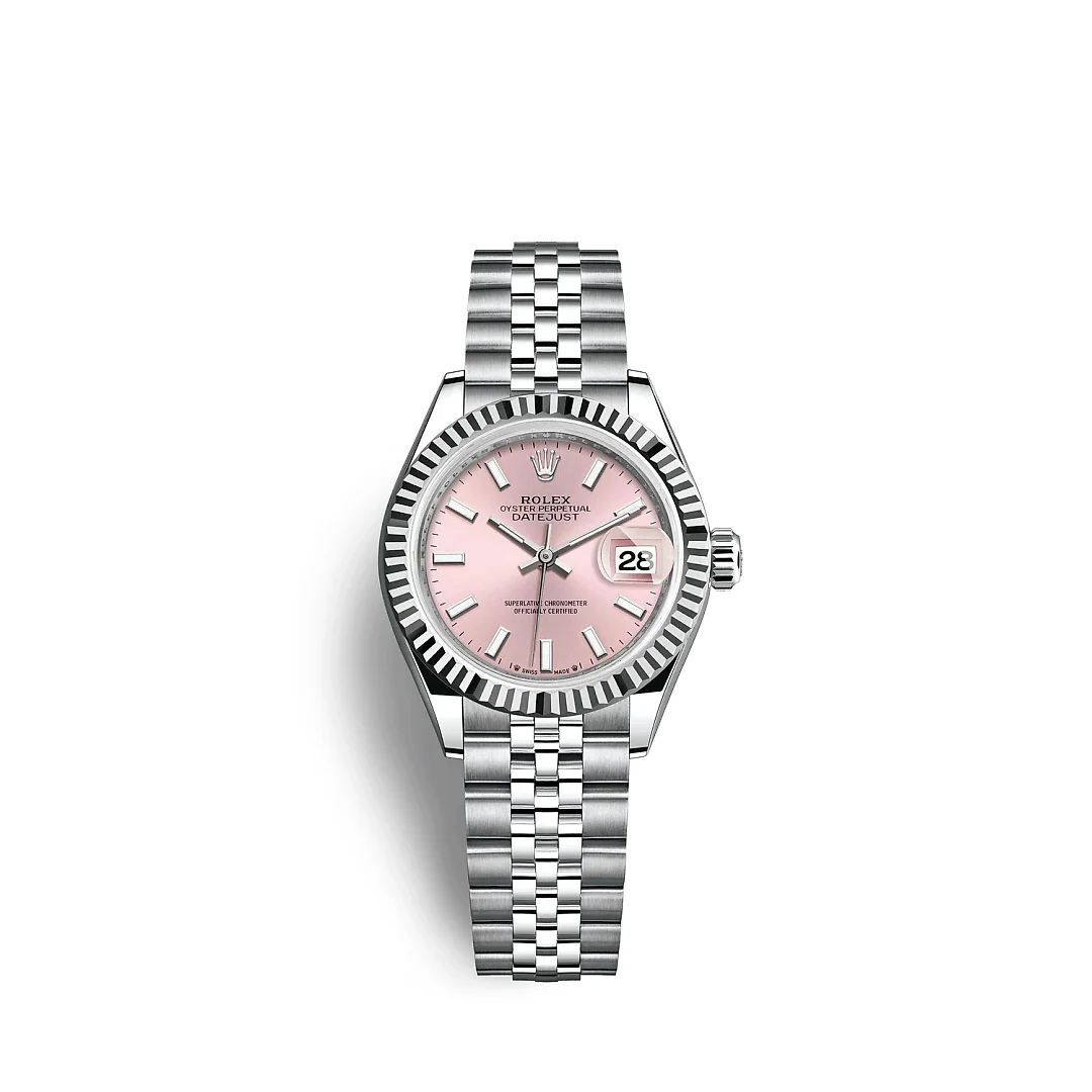 Rolex Lady-Datejust 28, Oystersteel and 18k White Gold, Ref# 279174-0001