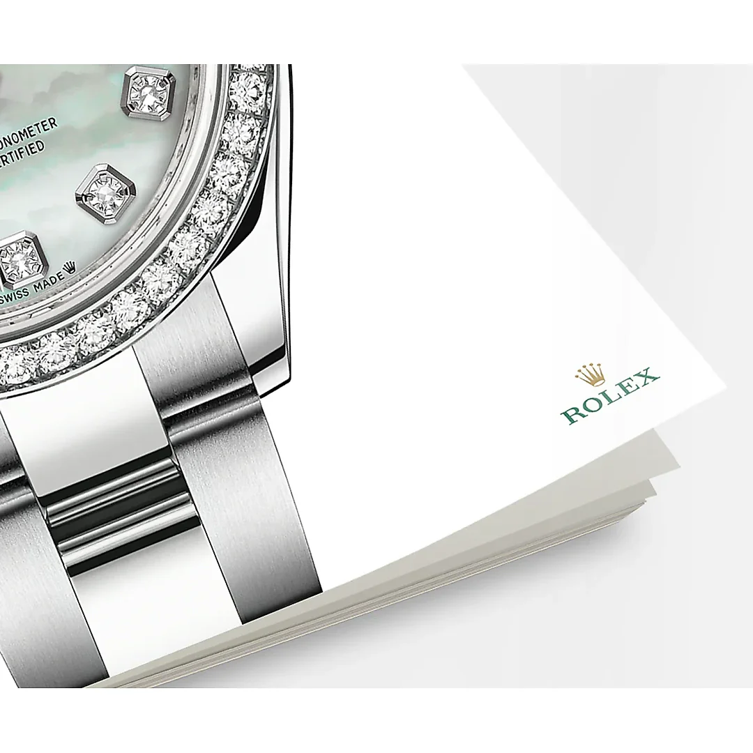 Rolex Lady-Datejust 28, Oystersteel and 18k White Gold, Ref# 279384RBR-0012
