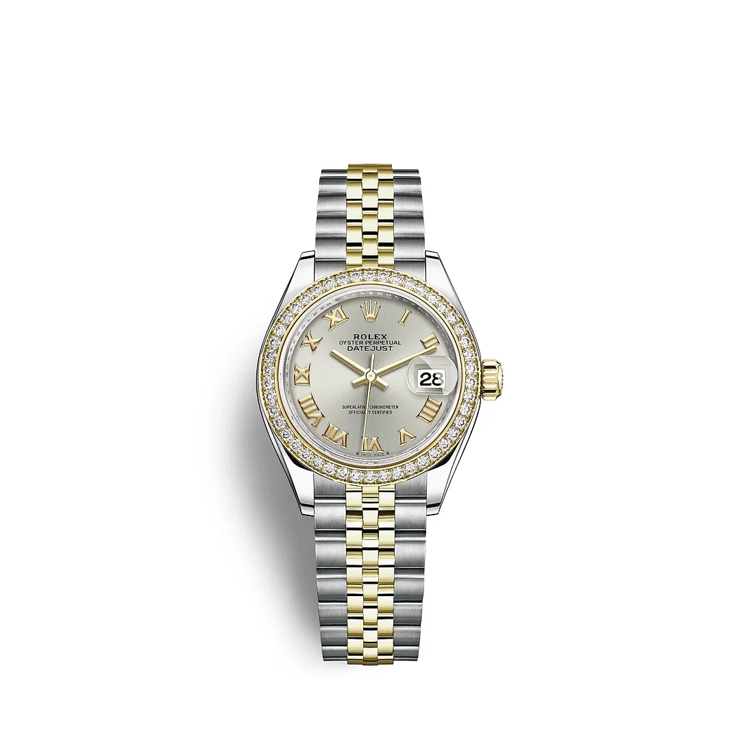 Rolex Lady-Datejust 28, Oystersteel and 18k Yellow Gold, Ref# 279383RBR-0005