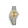 Rolex Lady-Datejust 28, Oystersteel and 18k Yellow Gold, Ref# 279383RBR-0009