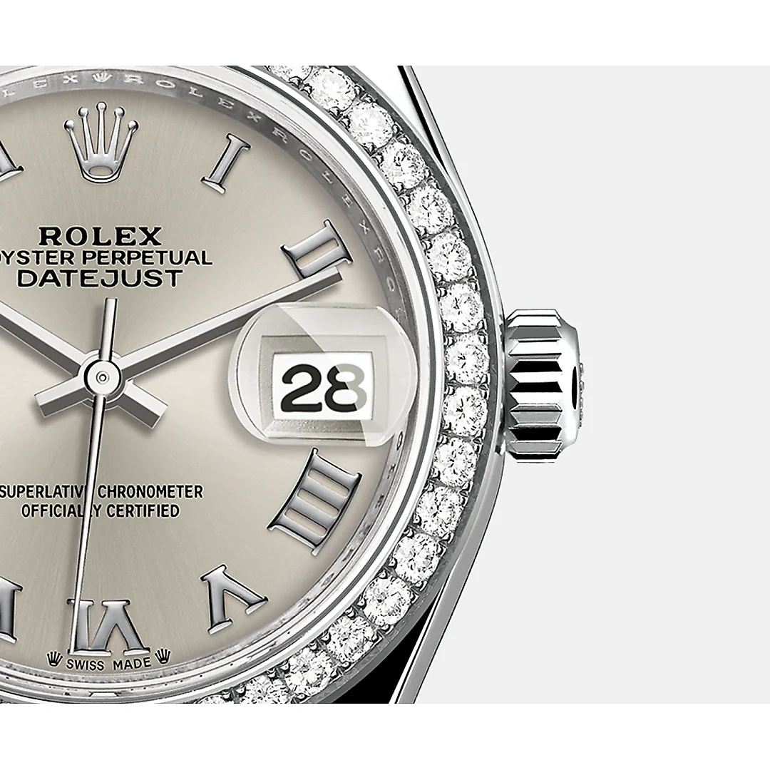 Rolex Lady-Datejust 28mm, 18k White Gold, Ref# 279139rbr-0007