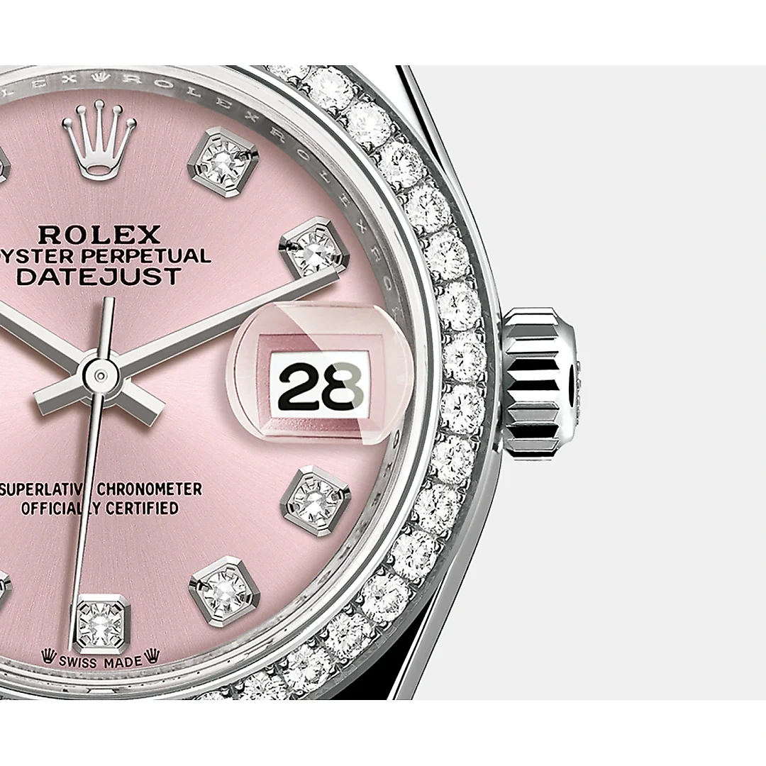 Rolex Lady-Datejust 28mm, 18k White Gold, Ref# 279139rbr-0005