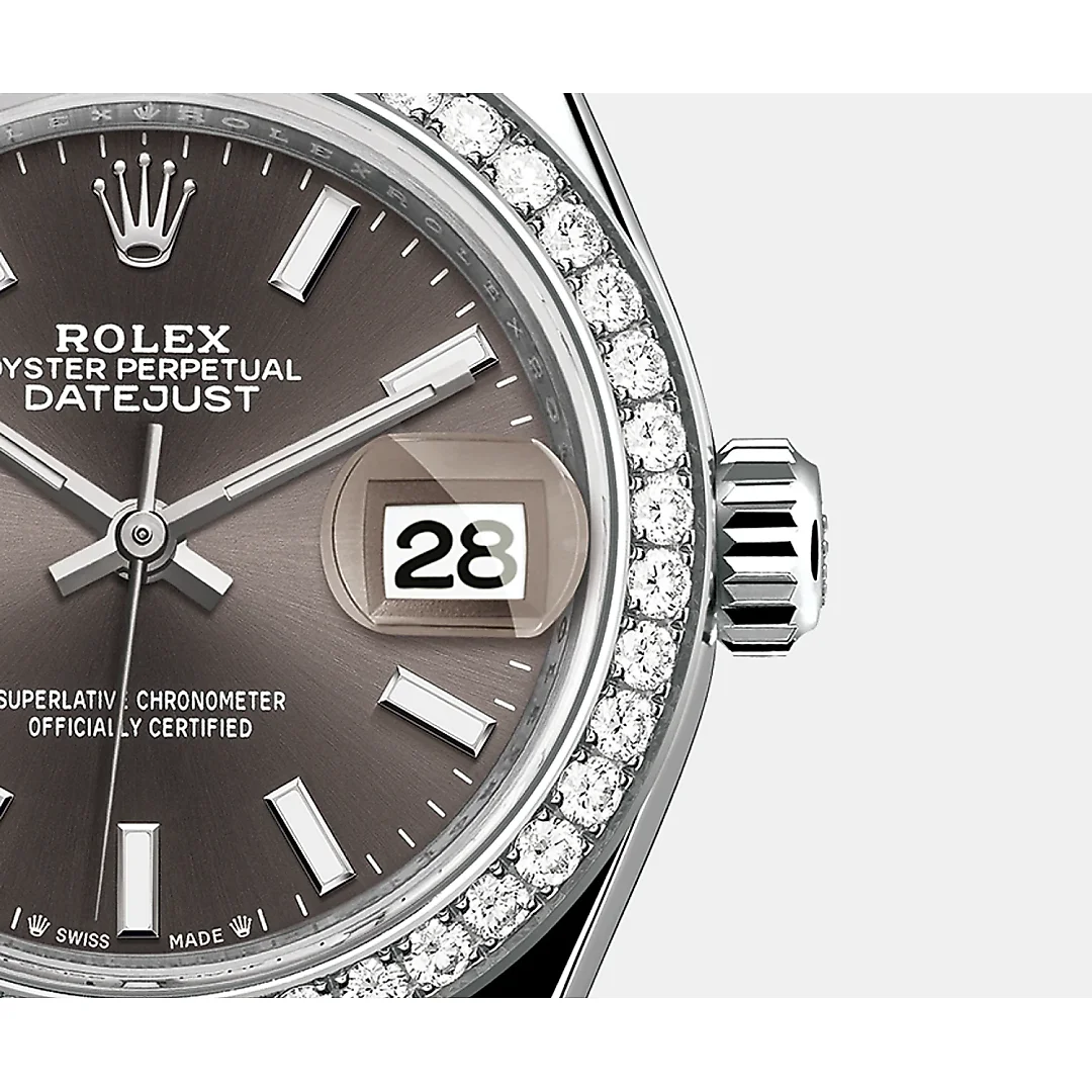 Rolex Lady-Datejust 28mm, 18k White Gold, Ref# 279139rbr-0009