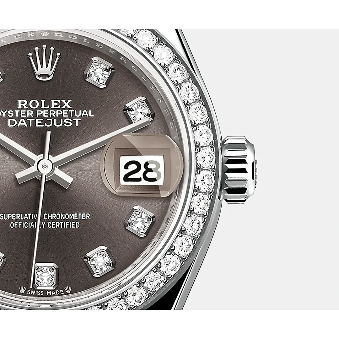 Rolex Lady-Datejust 28mm, 18k White Gold, Ref# 279139rbr-0011