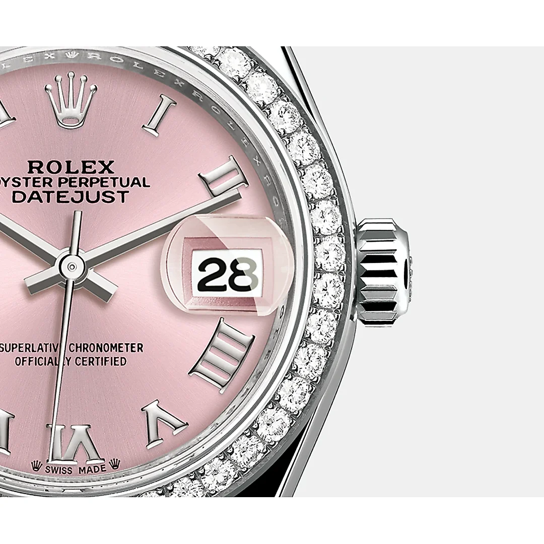 Rolex Lady-Datejust 28mm, 18k White Gold, Ref# 279139rbr-0012