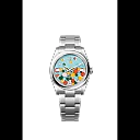 Rolex Oyster Perpetual 36, Oystersteel, 36mm, Turquoise Celebration Motif Dial, Ref# 126000-0009