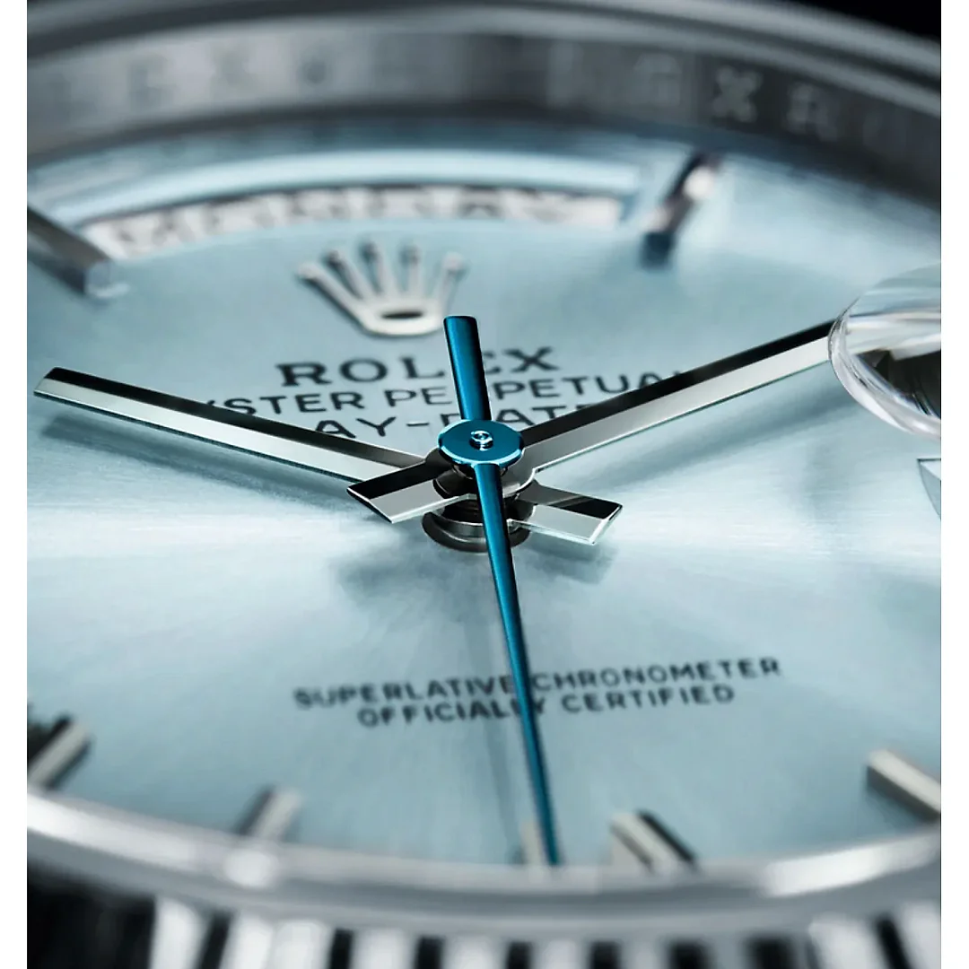Rolex Oyster Perpetual Day-Date 40 in Platinum with Ice-Blue Dial Men’s Watch 228236-0012