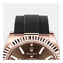 Rolex Sky-Dweller 42mm, 18k Everose Gold, Oysterflex, Ref# 326235-0005