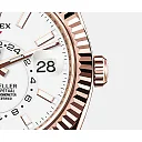 Rolex Sky-Dweller 42mm, 18k Everose Gold, Oysterflex, Ref# 326235-0004