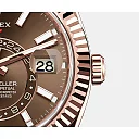 Rolex Sky-Dweller 42mm, 18k Everose Gold, Oysterflex, Ref# 326235-0005