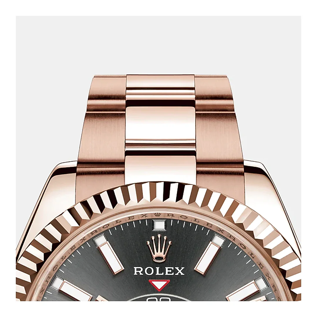 Rolex Sky-Dweller 42mm, 18k Everose Gold, Ref# 326935-0007