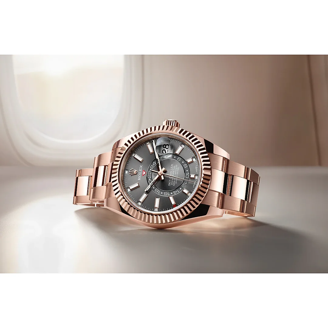 Rolex Sky-Dweller 42mm, 18k Everose Gold, Ref# 326935-0007