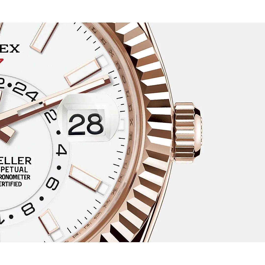 Rolex Sky-Dweller 42mm, 18k Everose Gold, Ref# 326935-0005