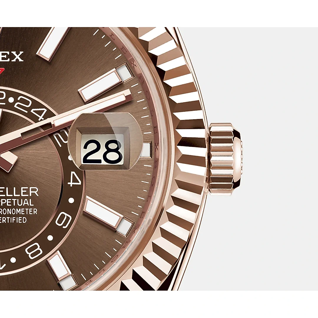 Rolex Sky-Dweller 42mm, 18k Everose Gold, Ref# 326935-0006