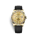 Rolex Sky-Dweller 42mm, 18k Yellow Gold, Oysterflex, Ref# 326238-0007
