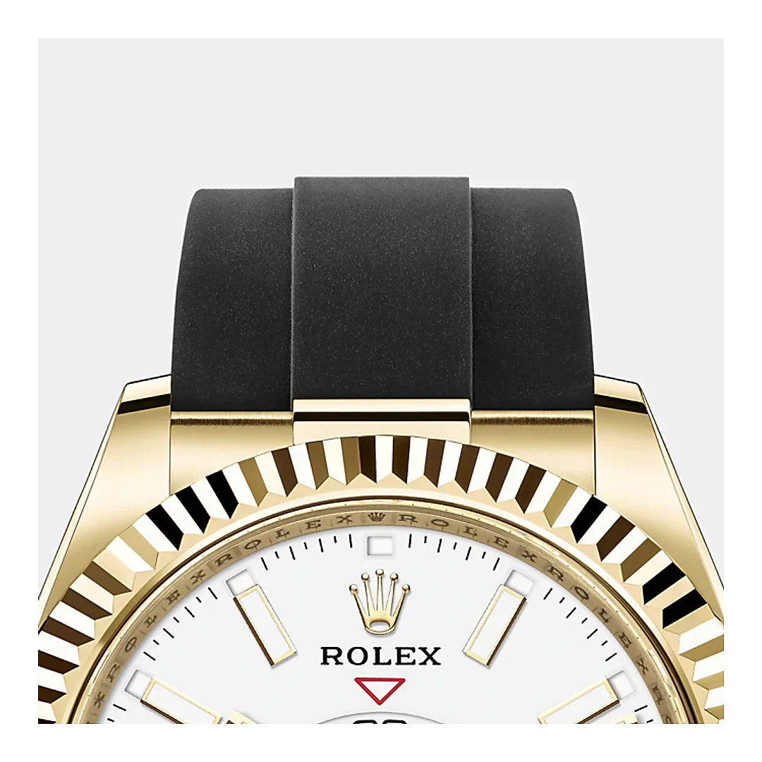 Rolex Sky-Dweller 42mm, 18k Yellow Gold, Oysterflex Ref# 326238-0006
