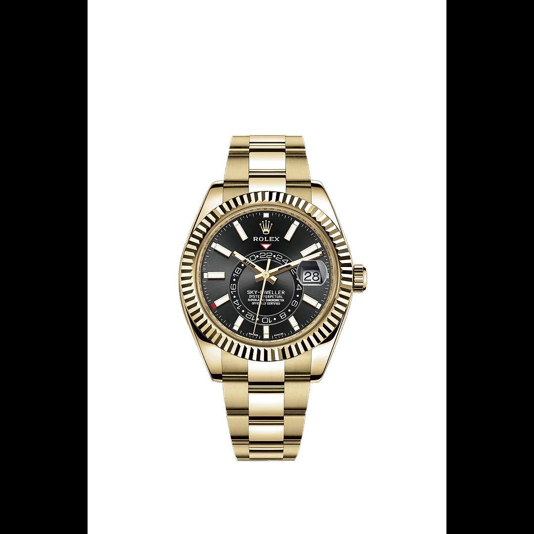 Rolex Sky-Dweller 42mm, 18k Yellow Gold, Ref# 326938-0004