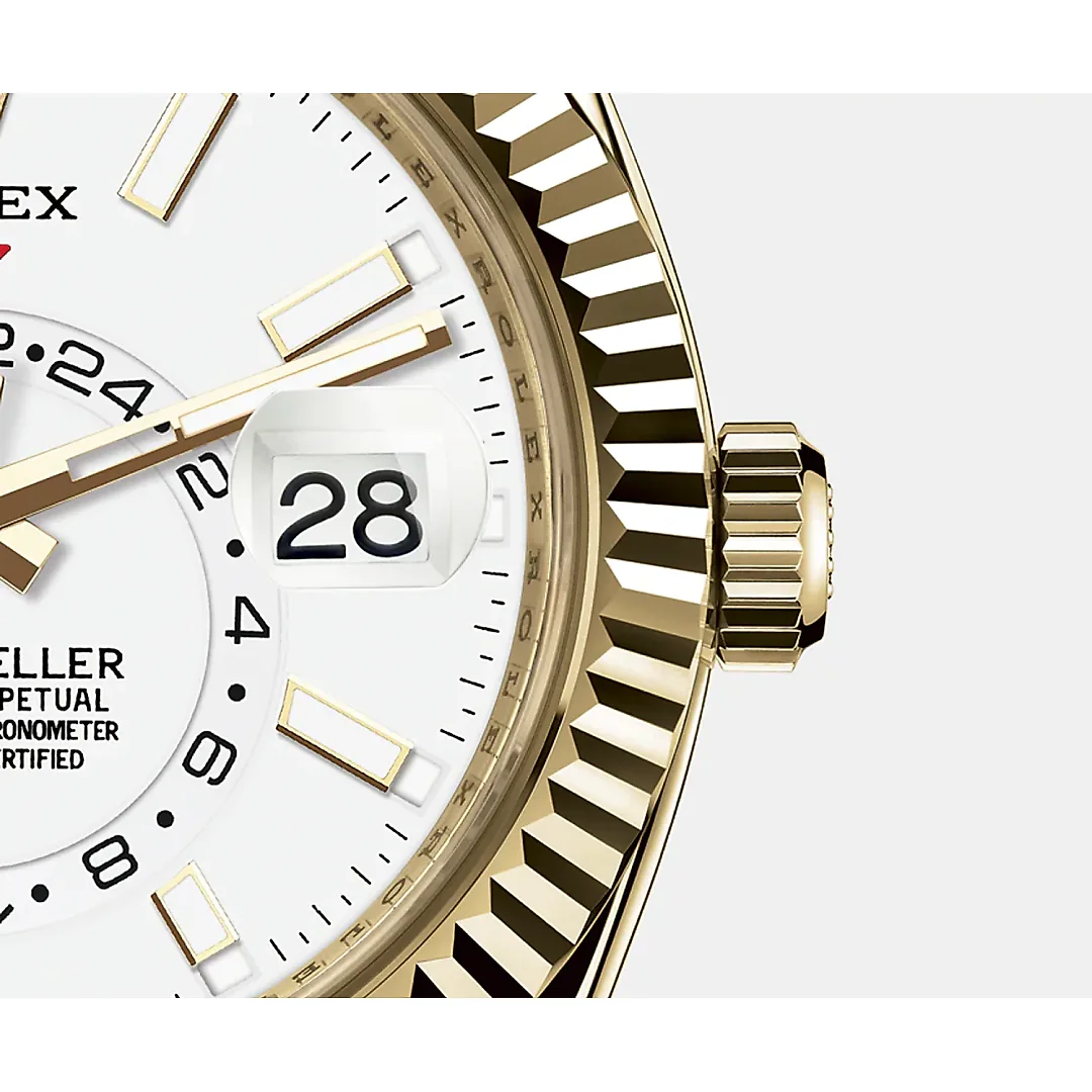 Rolex Sky-Dweller 42mm, 18k Yellow Gold, Ref# 326938-0005