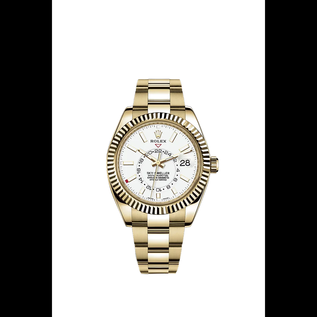 Rolex Sky-Dweller 42mm, 18k Yellow Gold, Ref# 326938-0005