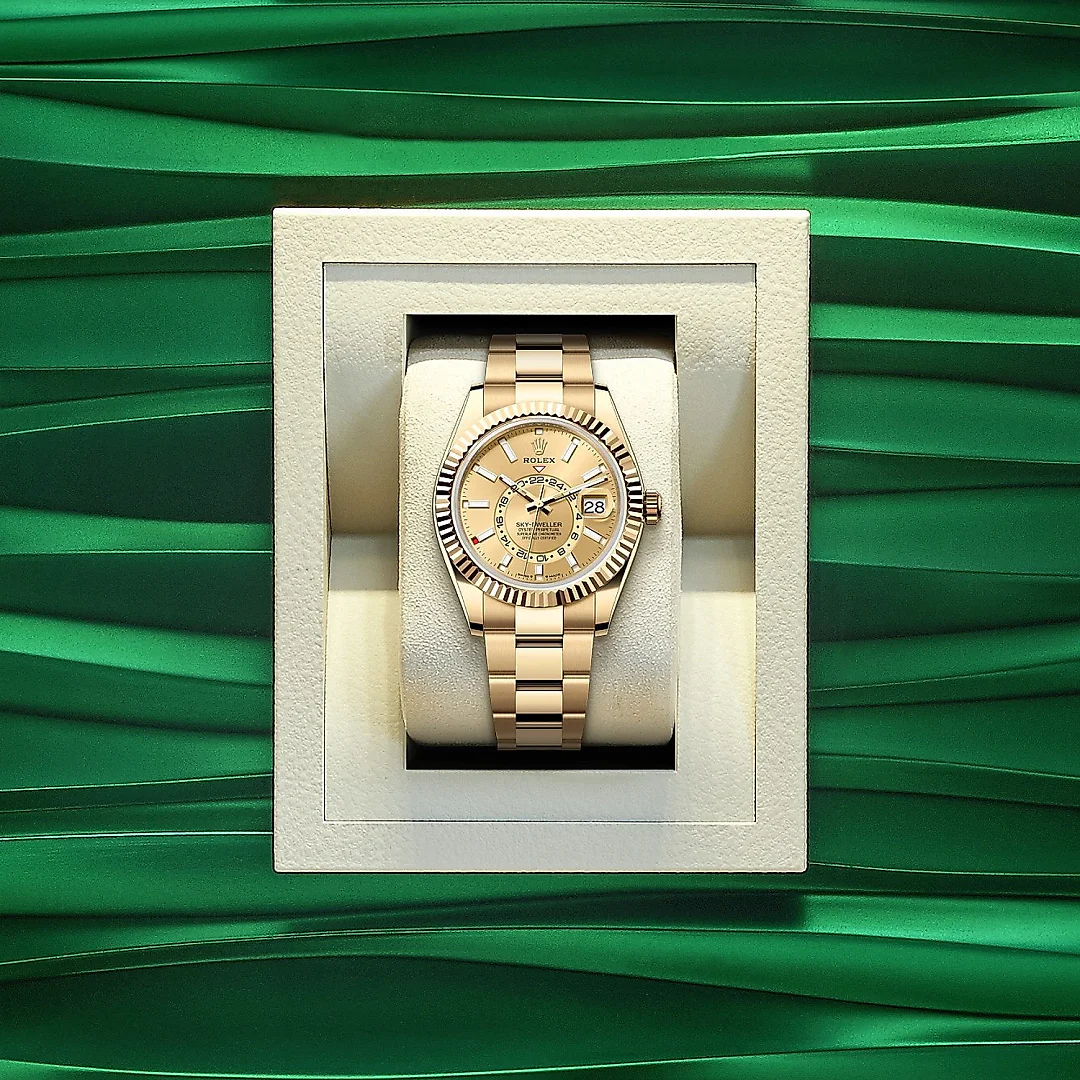 Rolex Sky-Dweller, 42mm, 18k Yellow Gold, Ref# 336938-0001