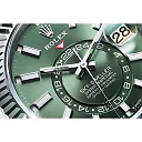 Rolex Sky-Dweller, 42mm, Oystersteel and 18k White Gold, Green, Oyster, Ref# 336934-0001