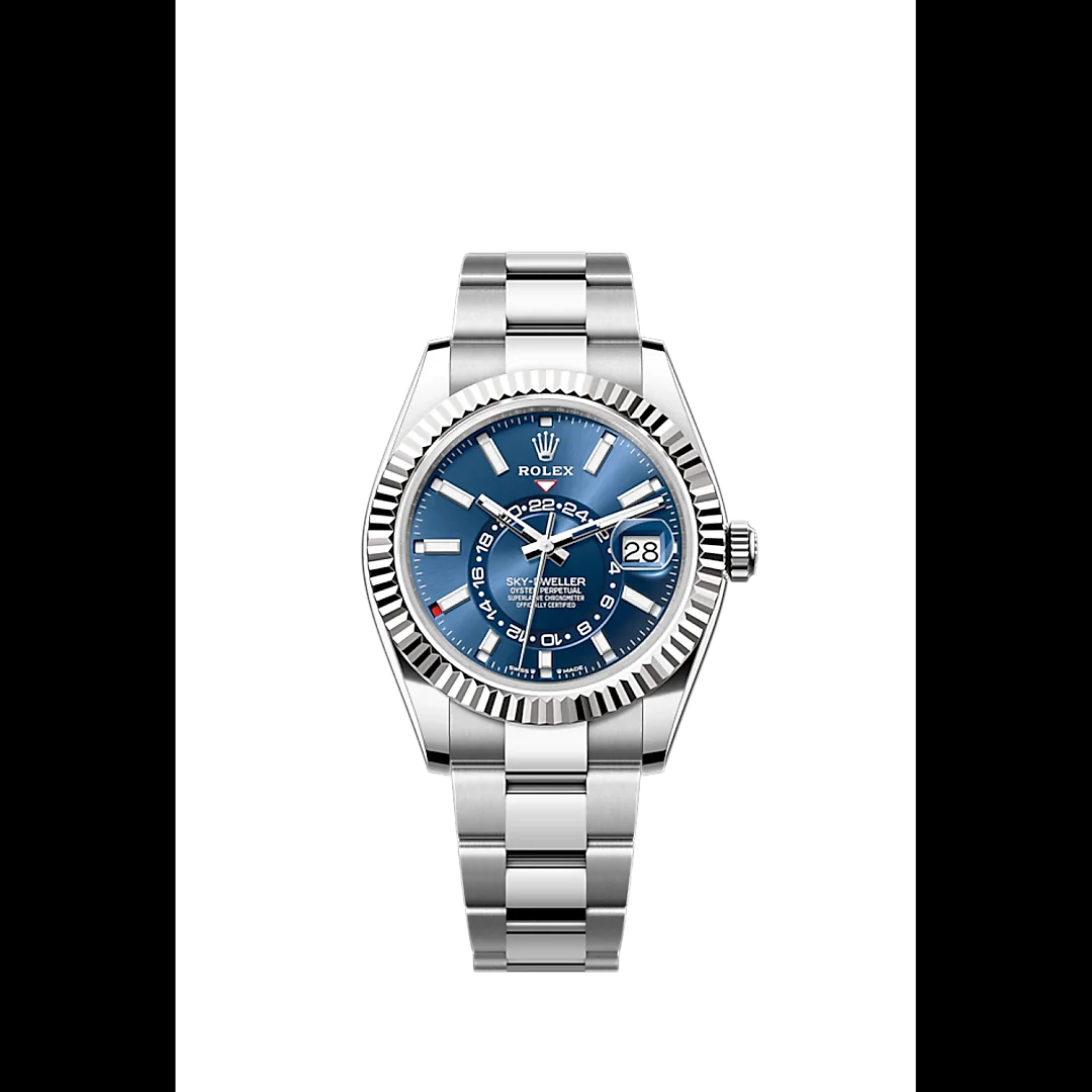 Rolex Sky-Dweller, 42mm, Oystersteel and 18k White Gold, Blue, Oyster, Ref# 336934-0005