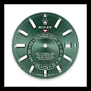 Rolex Sky-Dweller, 42mm, Oystersteel and 18k White Gold, Green, Jubilee, Ref# 336934-0002