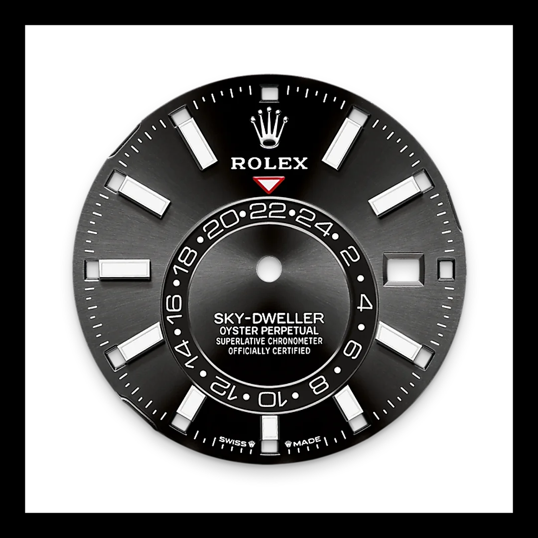 Rolex Sky-Dweller, 42mm, Oystersteel and 18k White Gold, Black, Jubilee, Ref# 336934-0008