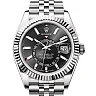 Rolex Sky Dweller Black Dial 18K White Gold Bezel Steel Jubilee Men’s Watch 3100034