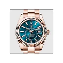Rolex Sky-Dweller Everose Gold Blue-Green Turquoise Menâ€™s Watch