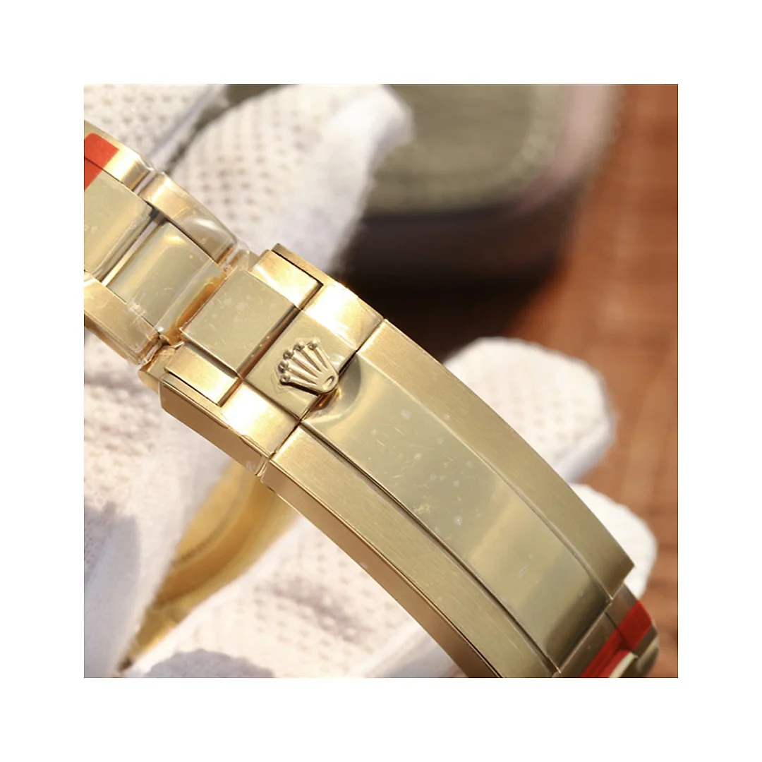 Rolex Submariner Golden Blue / Red Diamond Gold Dial 40mm