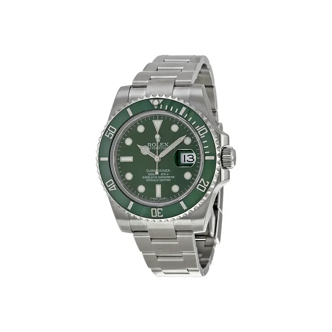 Rolex Submariner Green 50th Anniversary Steel Mens Watch 16610LV