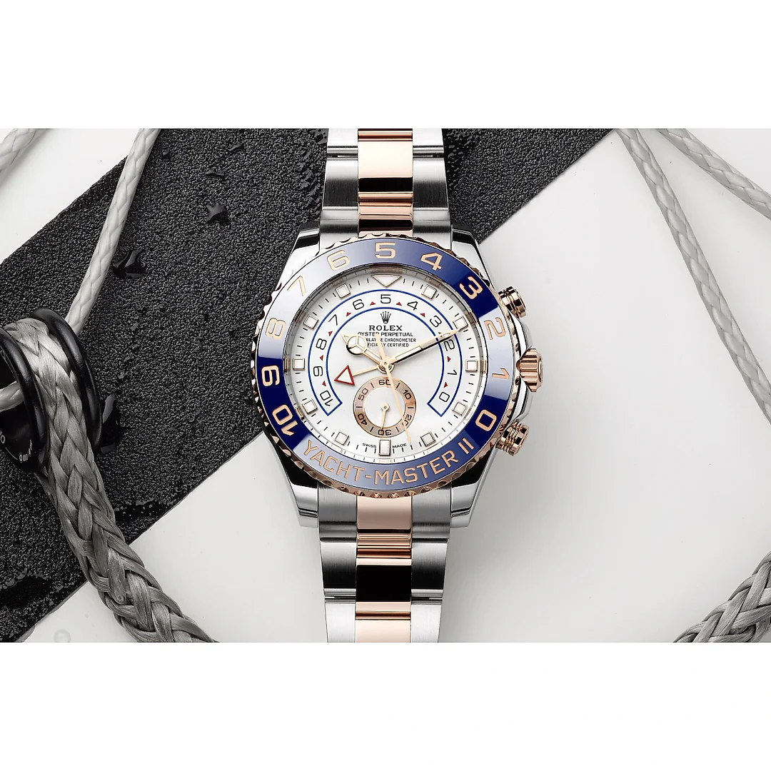 Rolex Yacht-Master II, Stainless Steel and 18k Everose Gold, 44mm, Ref# 116681-0002