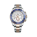 Rolex Yacht-Master II Two Tone Steel Rose Gold White Dial Watch 116681-0002