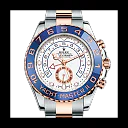 Rolex Yacht-Master II Two Tone Steel Rose Gold White Dial Watch 116681-0002