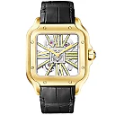 Santos de Cartier Large 18ct Yellow Gold Men’s Skeleton Dial Watch