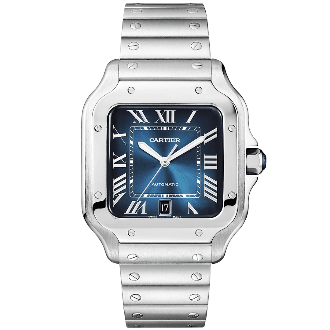 Santos de Cartier Large Automatic Steel Bracelet/Strap Watch