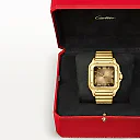 Santos de Cartier Large Brown Dial 18ct Yellow Gold Automatic Watch