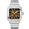 Santos de Cartier Large Brown Dial Automatic Bracelet/Strap Watch