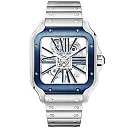 Santos de Cartier Large Skeleton/Blue Dial Men’s Watch