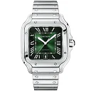 Santos de Cartier Large Smoky Green Dial Automatic Bracelet/Strap Watch