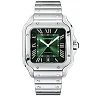 Santos de Cartier Large Smoky Green Dial Automatic Bracelet/Strap Watch