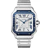 Santos de Cartier Large Steel & Silver/Blue Dial Men’s Automatic Watch
