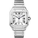 Santos de Cartier Large Steel Bracelet/Strap Watch